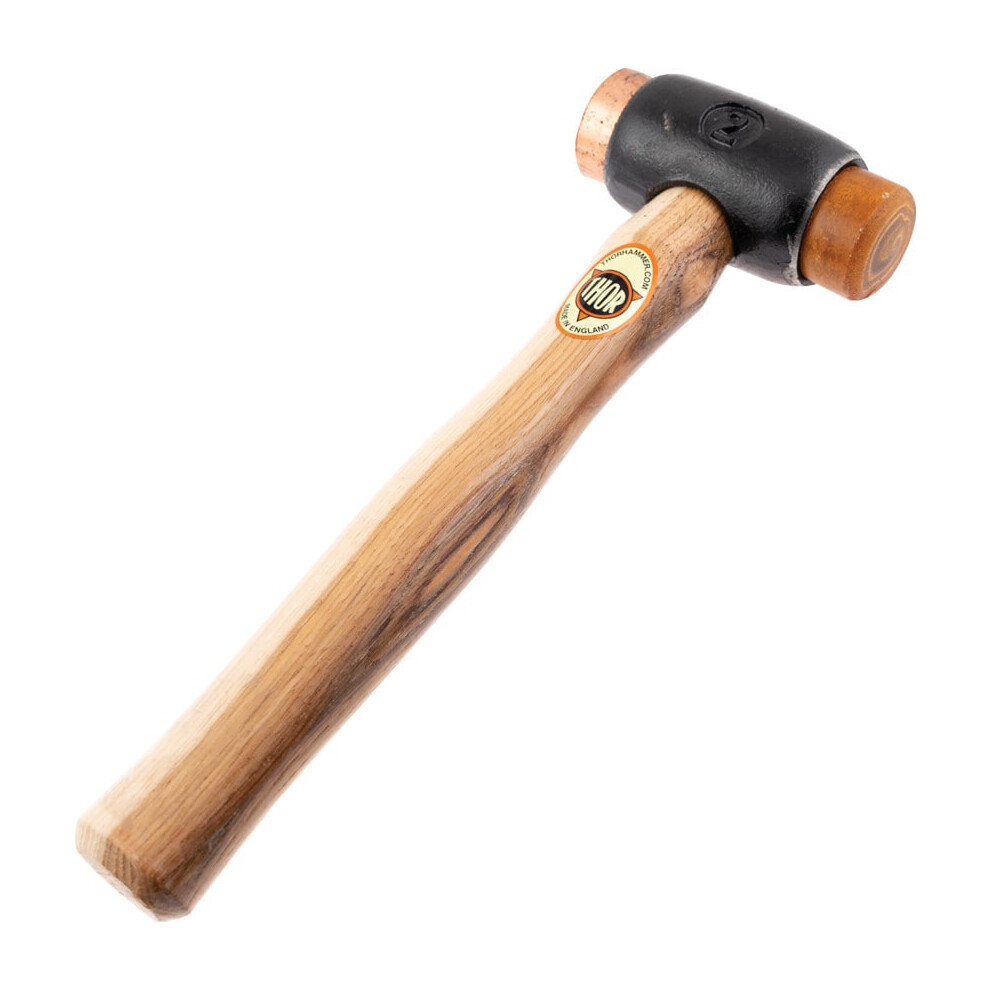 03-212 38mm Copper Hide Hammer with Wood Handle