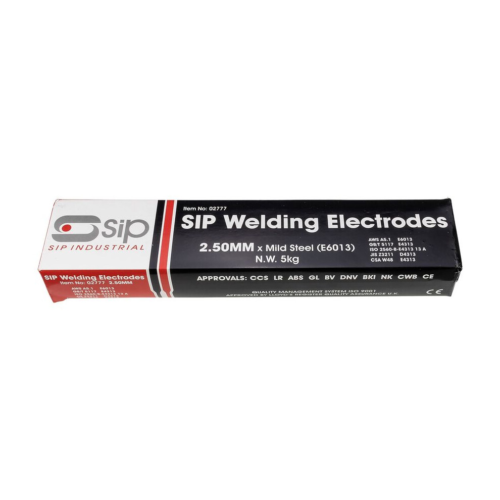 Sip 5Kg X 2.5Mm 6013 Mild Steel Electrodes 5012713027774