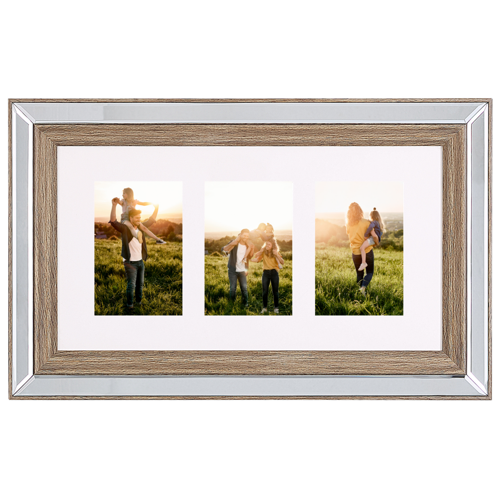 Frame for 3 Photos SINTA Silver