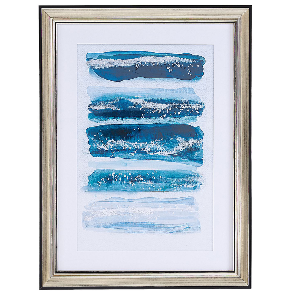 Framed Wall Print FERATE Nautical Motif 30 x 40 cm Blue