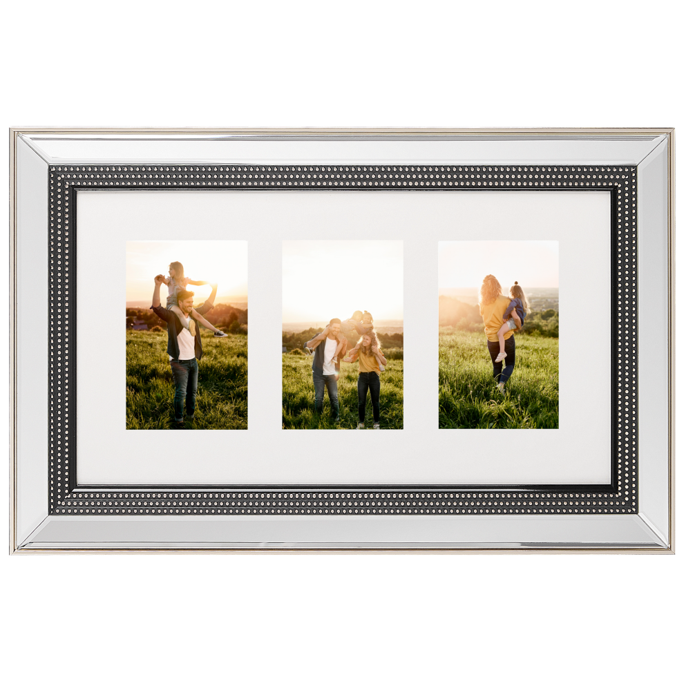 Frame for 3 Photos DALABA Silver
