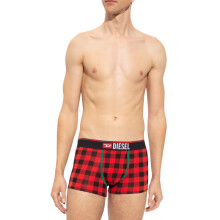 (M) DIESEL Umbx-Damien Mens Boxer Cotton Trunks Red