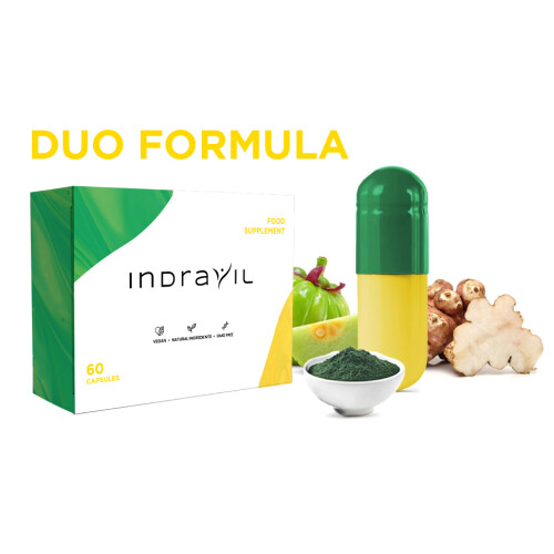 Indravil Capsules Weight Loss Support 60 Capsules, Duo Formula 1