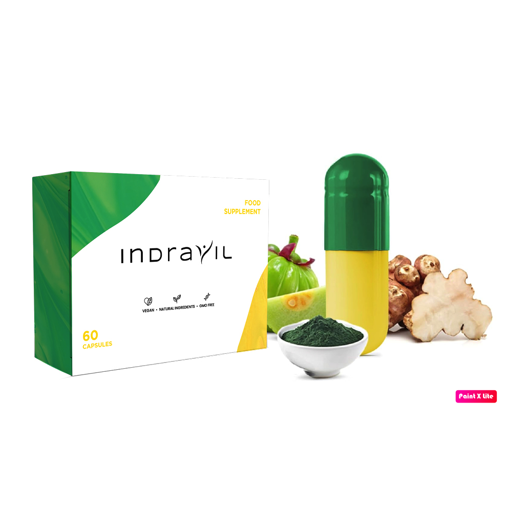 Indravil Capsules Weight Loss Support 60 Capsules, Duo Formula