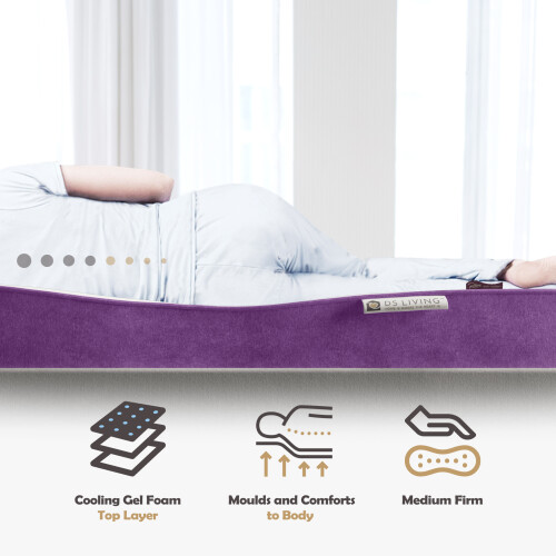 DS Living (Single) Tanzanite Hybrid Gel-Flex Memory Foam Mattress
