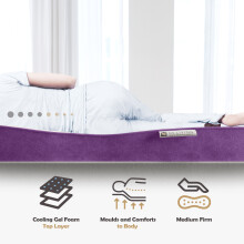 (Super King) Tanzanite Hybrid Gel-Flex Memory Foam Mattress