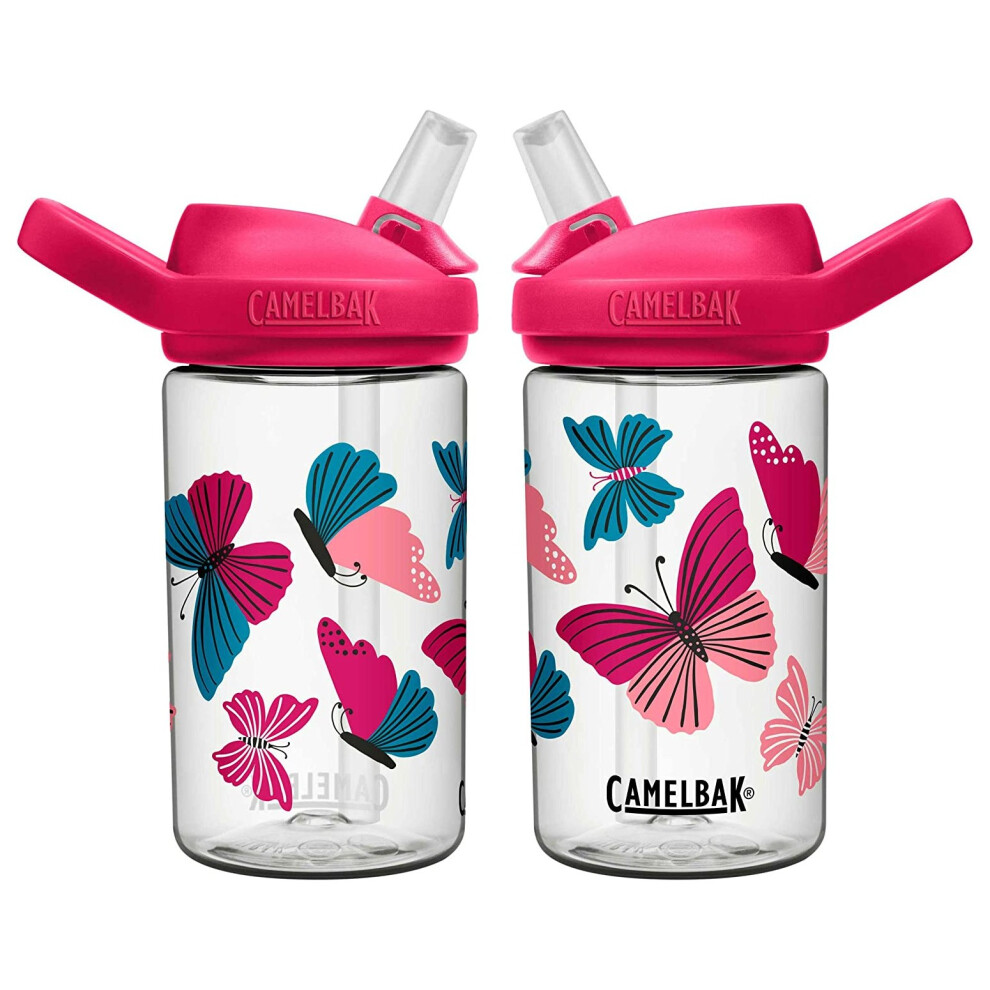 Camelbak Eddy+ Kids Butterfly 14oz/400ml spill proof bottles twin pack