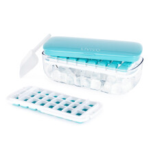 LIVIVO Ice Cube Tray with Dispenser & Storage
