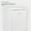 Willow Appliances Willow 126L White Under Counter Larder Fridge, Interior LED Light 3