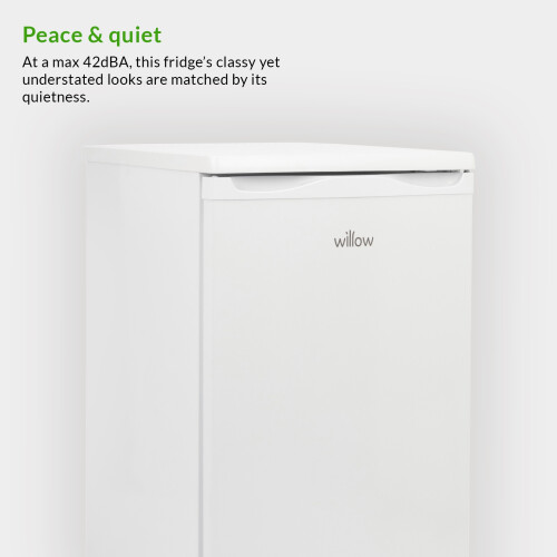 Willow Appliances Willow 126L White Under Counter Larder Fridge, Interior LED Light 2