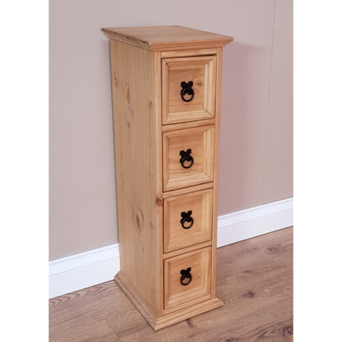 Mercers Furniture Mercers Furniture Corona 4x1 CD Storage Unit Solid Wood Pine 2
