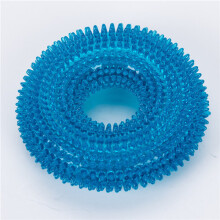 (Lake blue) Dog Toy Bite Sounding Toy Stab Ball Tooth Molar