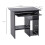 Homcom HOMCOM Compact Small Computer Table Wooden Desk Keyboard Tray Storage Black 2