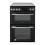 Willow Appliances Willow 62L Black Electric 60cm Single Cavity Cooker, Solid 4 Zone Hob 1