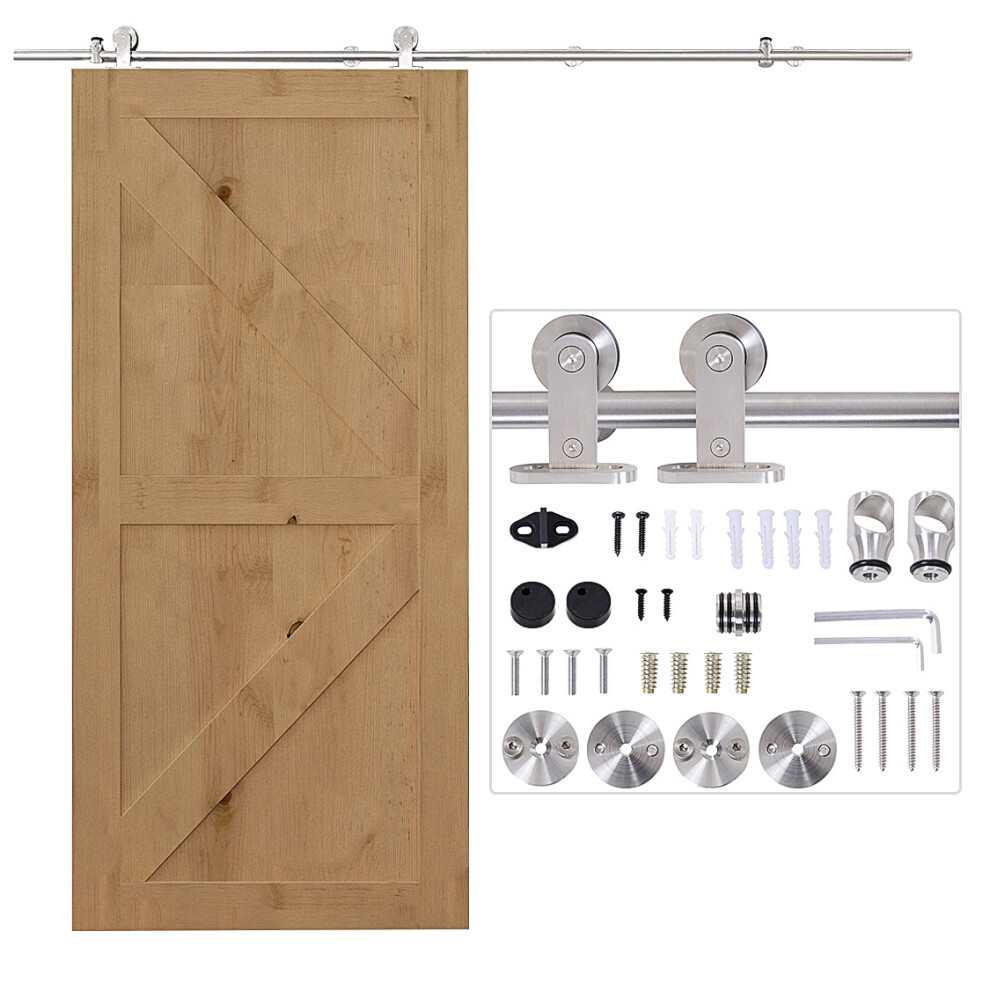 Wooden Sliding Door Kit Stainless Steel Operation Hardware