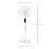 Homcom HOMCOM 16'' Pedestal Fan Height Adjustable 85 Degree Oscillation LED Panel 2