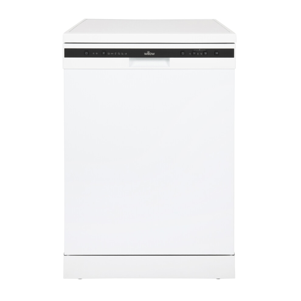 Willow 60cm White Dishwasher, Half Load Function, 13 Place Settings