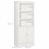 Homcom HOMCOM Modern Kitchen Cupboard, Storage Cabinet with Adjustable Shelves, White 2