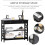 Homcom HOMCOM Console Table Side Desk Shelves Drawers Open Top X Support Hallway Black 2