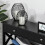 Homcom HOMCOM Console Table Side Desk Shelves Drawers Open Top X Support Hallway Black 6