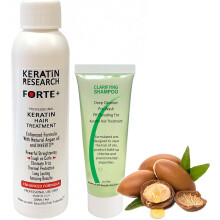 Keratin Hair Blowout Treatment 120ml with Clarifying Shampoo 30mL