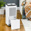 Homcom HOMCOM 16L/Day Protable Quiet Air Dehumidifier with Purifier, Timer, 5 Modes 8