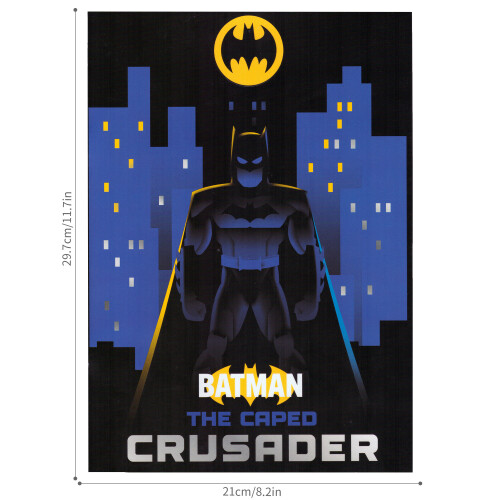 Batman Batman Caped Crusader Colouring Book Activity Pad 32 Pages A4 Size 1