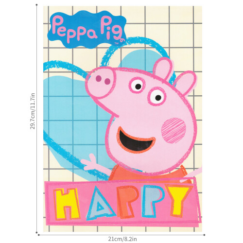 Peppa Pig Peppa Pig Happy Colouring Book Activity Pad 32 Pages A4 Size 1