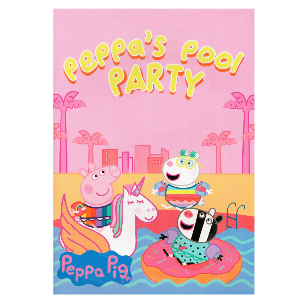 Peppa Pig Pool Party Colouring Book Activity Pad 32 Pages A4 Size