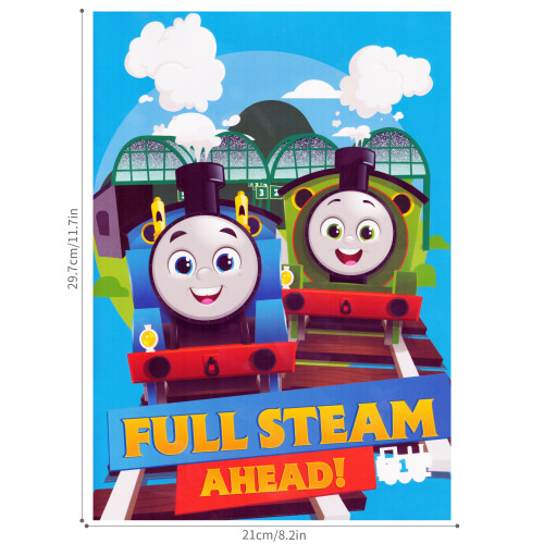 Thomas & Friends Full Steam Ahead Colouring Book Activity Pad A4 1