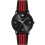 Armani ARMANI AR11015 MENS WATCH BLACK RED STRAP BLACK DIAL BLACK CASE 2