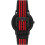 Armani ARMANI AR11015 MENS WATCH BLACK RED STRAP BLACK DIAL BLACK CASE 4