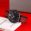 Armani ARMANI AR11015 MENS WATCH BLACK RED STRAP BLACK DIAL BLACK CASE 1