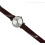 Armani ARMANI AR11061 WOMENS WATCH BROWN STRAP SILVER DIAL SILVER TONE CASE 3