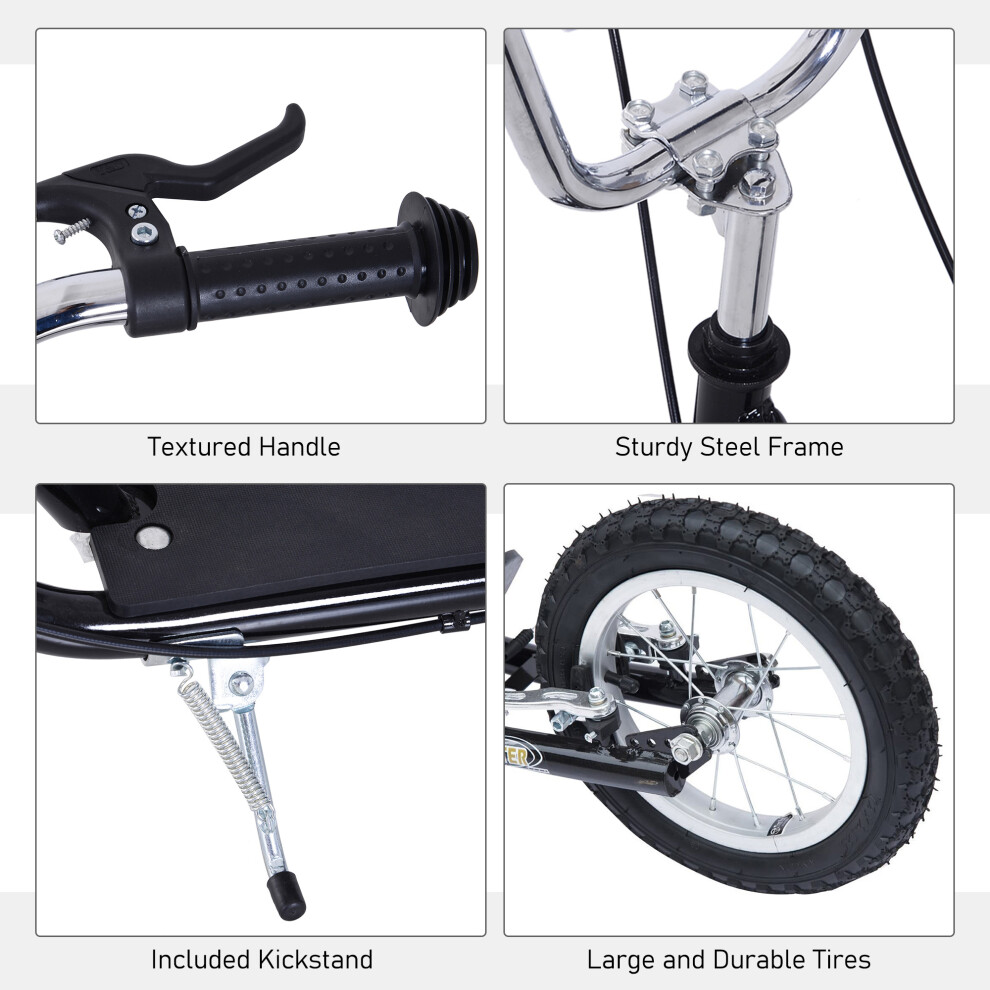 homcom-teen-scooter-adjustable-height-dual-brakes-rubber-wheels-kickstand--black