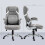 Vinsetto Vinsetto Fabric Office Desk Chair with Adjustable Height Tilt Function Grey 2