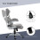 Vinsetto Vinsetto Fabric Office Desk Chair with Adjustable Height Tilt Function Grey 4