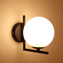 (E type black LED light three-variable light) Modern Nordic bedroom wall lamp bedside lamp living room decoration simple aisle corridor led wall lamp