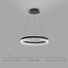 (luminous black 100w) Hall Chandelier Modern Simple Starry Sky Nordic Bar Lamps
