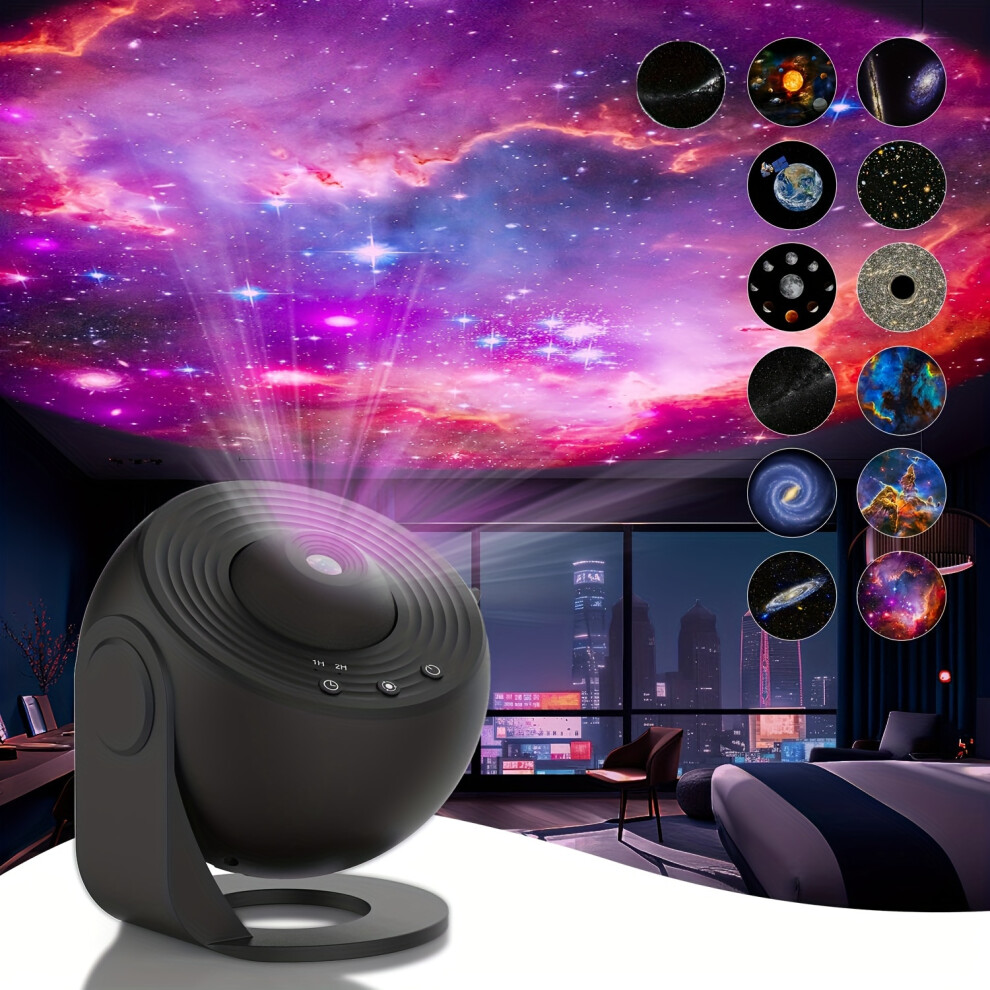 (Full Black) Star Projector LED Lights For Bedroom Night Light, Planetarium Projector Night