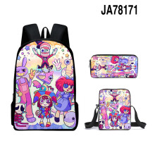 (Style 09) 3PCS Digital Circus Kids Backpack Shoulder Bags UK