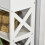 Homcom HOMCOM Console Table Side Desk Shelves Drawers Open Top X Support Hallway White 7