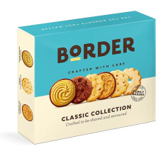 Border Biscuits - Classic Sharing Pack Gift Box - Premium Cookies - Includes Viennese Whirls, Butterscotch Crunch, Shortbread Rings & Much More, 400g