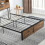 Homcom HOMCOM 4.6FT Double Bed Frame with Storage Headboard and Under Bed Storage 4
