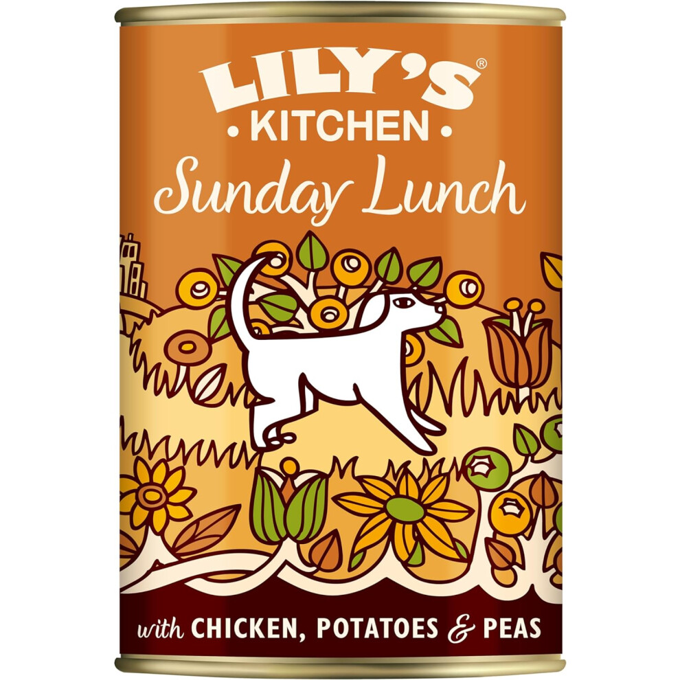 Lily's Kitchen Natural Adult Wet Dog Food Tin Sunday Lunch Grain-Free Recipe 6 x 400g