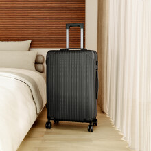 (Black) 28 Inch Hardshell Spinner Wheel Luggage Travel Suitcase