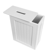 Bathroom Storage Cabinet Toilet Roll Paper Cabinet Bathroom Floor Cabinets Practical Storage Solution, Wooden Toilet Cleaning Tidy Box, 14x27x35cm