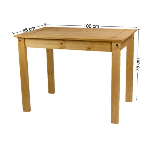 Mercers Furniture Corona Dining Table and 4 Chairs Budget Set Solid Wood Pine Wooden Small Kitchen 2