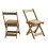 Mercers Furniture Corona Butterfly Dining Set Folding Table & 4 Chairs Drop Leaf 6