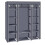 5 Layer 12 Compartment Clothes Closet Wardrobe Storage Organizer Gray 2
